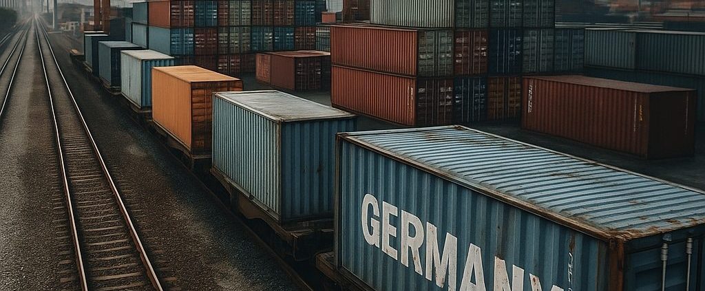 ymbolbild: Rückläufige Wirtschaft in Deutschland – leere Werkhallen und brachliegende Anlagen